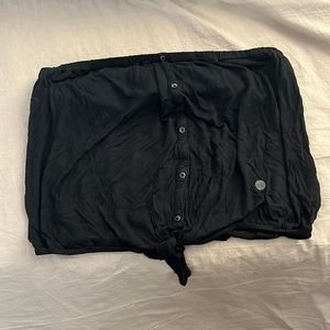 Black tube top with built in bra